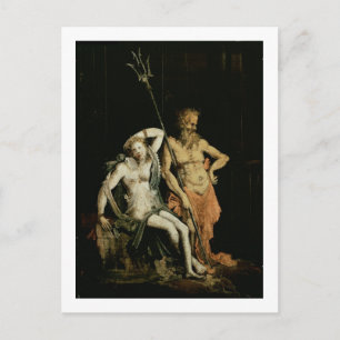 Scène van de hel: details tonen Hades en Persephon Briefkaart