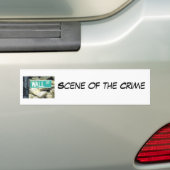 Scène van de misdaad bumpersticker (Op auto)