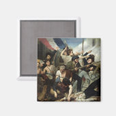 Scène van de Revolutie van 1830 Magneet (Voorkant / Achterkant)