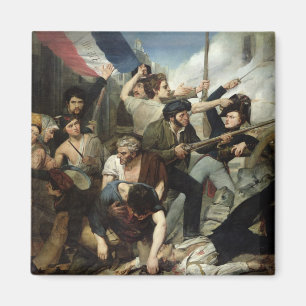 Scène van de Revolutie van 1830 Magneet