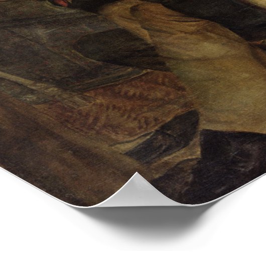 Scène van de Revolutie van 1830 Poster (Hoek)