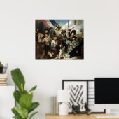 Scène van de Revolutie van 1830 Poster (Thuiskantoor)