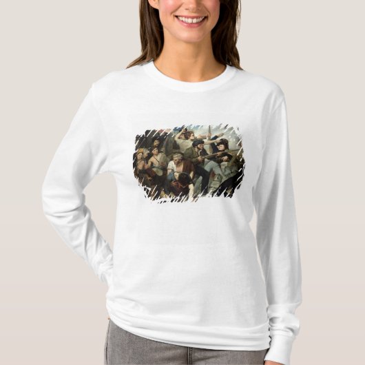 Scène van de Revolutie van 1830 T-shirt (Voorkant)