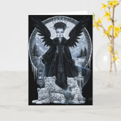 Scène van de Tijd van de Winter van de Engel van Kaart (Gele Bloem)