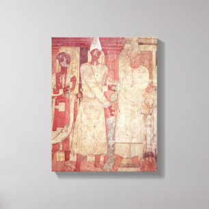 Scène van een offer van Conon en zijn familie Canvas Afdruk