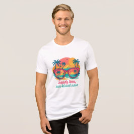scène van een tropische cruise Tri-Blend shirt