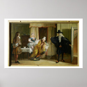 Scene van "Le Malade Imaginaire" door Moliere (162 Poster