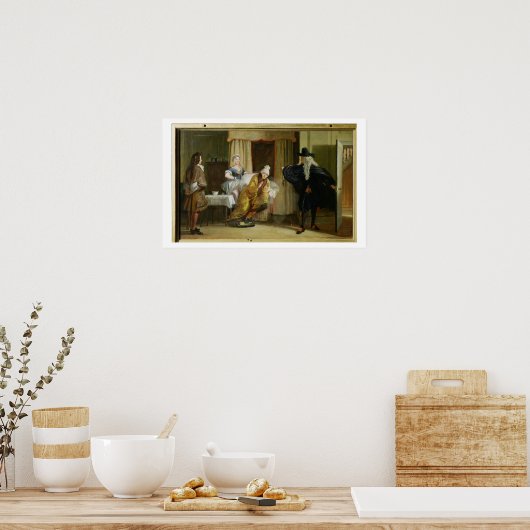 Scene van "Le Malade Imaginaire" door Moliere (162 Poster (Keuken)