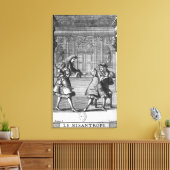 Scene van "Le Misanthrope" Canvas Afdruk (Insitu (Woonkamer))