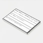 Scene zwarte rand, post-it® notes (Schuin)