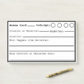 Scene zwarte rand, post-it® notes (Op bureau)