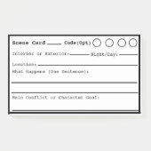 Scene zwarte rand, post-it® notes (Voorkant)