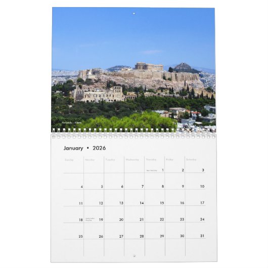 Sceneries van Griekenland wandkalender Kalender (Jan 2026)