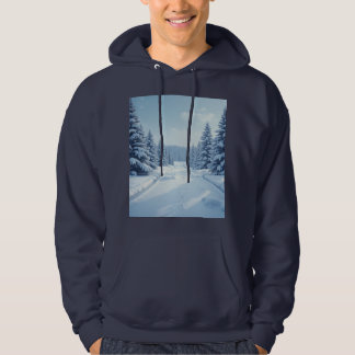 Scenery hoodie opgestapeld na sneeuwval