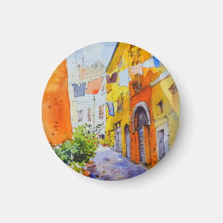 Scenery van het steegje magneet