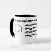 Scènes à faire face zingt Happy Birthday.. Mok (Voorkant links)