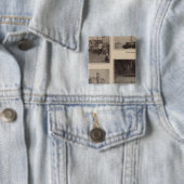 Scenes Aberdeen, Washington Vierkante Button 5,1 Cm (In situ)