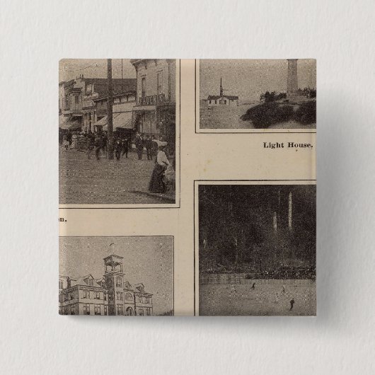 Scenes Aberdeen, Washington Vierkante Button 5,1 Cm (Voorkant)