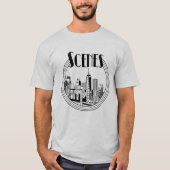 Scenes Circle Skyline T-shirt (Voorkant)