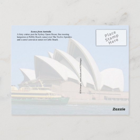 Scenes from Australia Briefkaart (Achterkant)