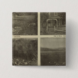 Scenes Inland Empire Vierkante Button 5,1 Cm