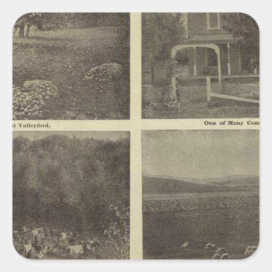 Scenes Inland Empire Vierkante Sticker (Voorkant)