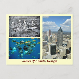 Scenes of Atlanta, Georgia Briefkaart