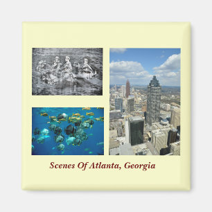 Scenes of Atlanta, Georgia Magneet