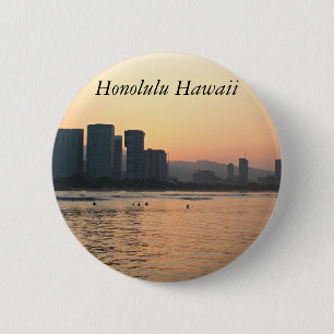 Scenes of Honolulu Ronde Button 5,7 Cm