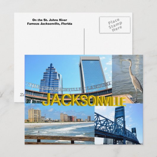 Scenes of Jacksonville, Florida Briefkaart (Voorkant / Achterkant)