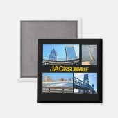 Scenes of Jacksonville, Florida Magneet (Voorkant / Achterkant)
