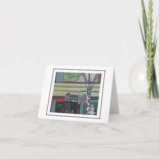 Scènes of New Orleans Notecard Bedankkaart (Voorkant)