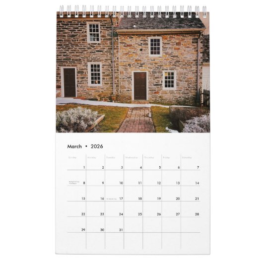 Scenes of Pennsylvania Calendar Kalender (Mar 2026)