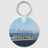 Scenes of San Francisco Bay Bridge and cityscape Sleutelhanger (Achterkant)