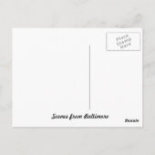 Scènes uit Baltimore Briefkaart (Achterkant)
