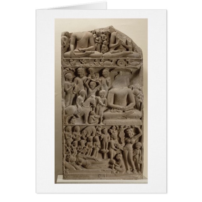 Scenes uit Boeddha's leven, Sarnath, Uttar Pradesh (Voorkant)