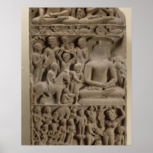Scenes uit Boeddha's leven, Sarnath, Uttar Pradesh Poster (Voorkant)