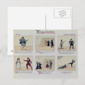 Scènes uit de opera "Rigoletto" Briefkaart (Voorkant / Achterkant)