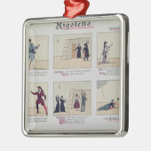 Scènes uit de opera "Rigoletto" Metalen Ornament (Links)