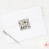 Scènes uit de opera "Rigoletto" Vierkante Sticker (Envelop)