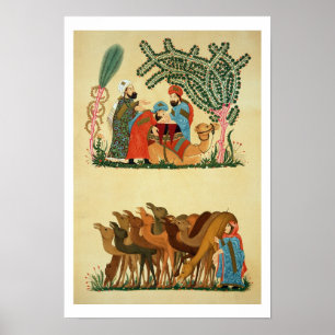 Scènes uit een manuscript van de "Maqamat van Poster