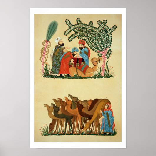 Scènes uit een manuscript van de "Maqamat van Poster (Voorkant)
