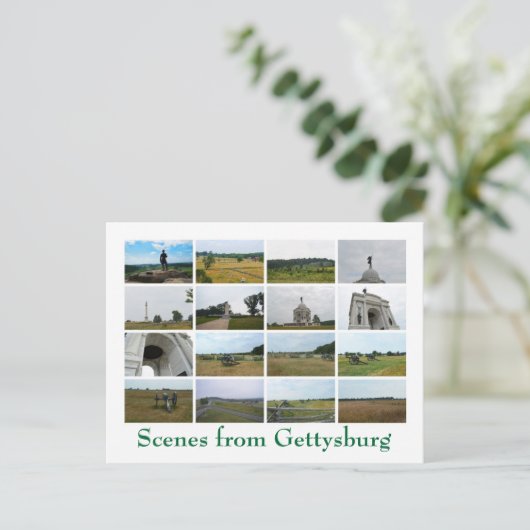 Scènes uit Gettysburg Briefkaart (Staand voorkant)