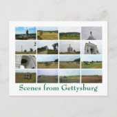 Scènes uit Gettysburg Briefkaart (Voorkant)
