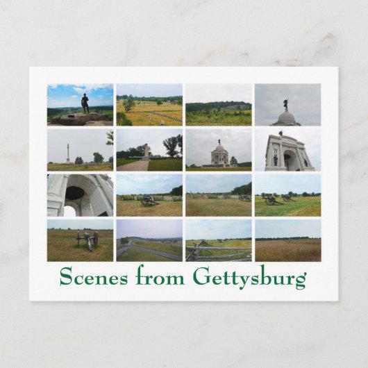 Scènes uit Gettysburg Briefkaart (Voorkant)