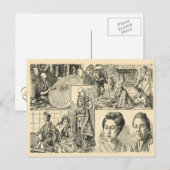 Scènes uit het Japanse leven, Franse tekening Briefkaart (Voorkant / Achterkant)