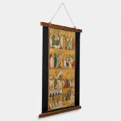 Scenes uit het leven van de Christus Tapestry Hangend Wandkleed (Gebogen)