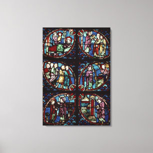 Scenes uit het leven van Sint John de Baptist Canvas Afdruk