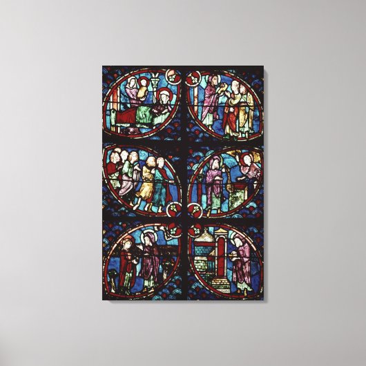 Scenes uit het leven van Sint John de Baptist Canvas Afdruk (Voorkant)