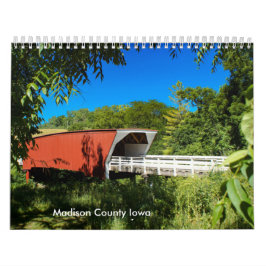 Scenes uit Madison County Iowa Kalender